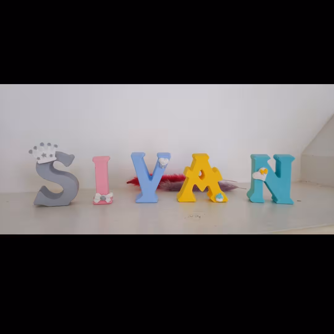 استند اسم سیوان طرح رومی  رنگ رنگارنگ