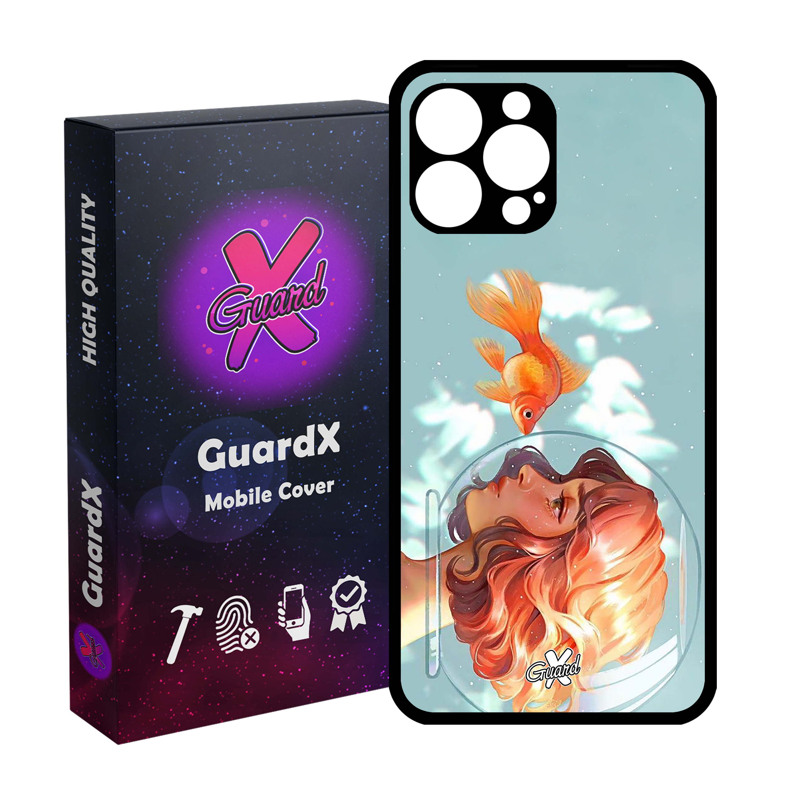 کاور گارد ایکس طرح Girl مدل Glass10020 مناسب برای گوشی موبایل اپل iPhone 13 Pro Max