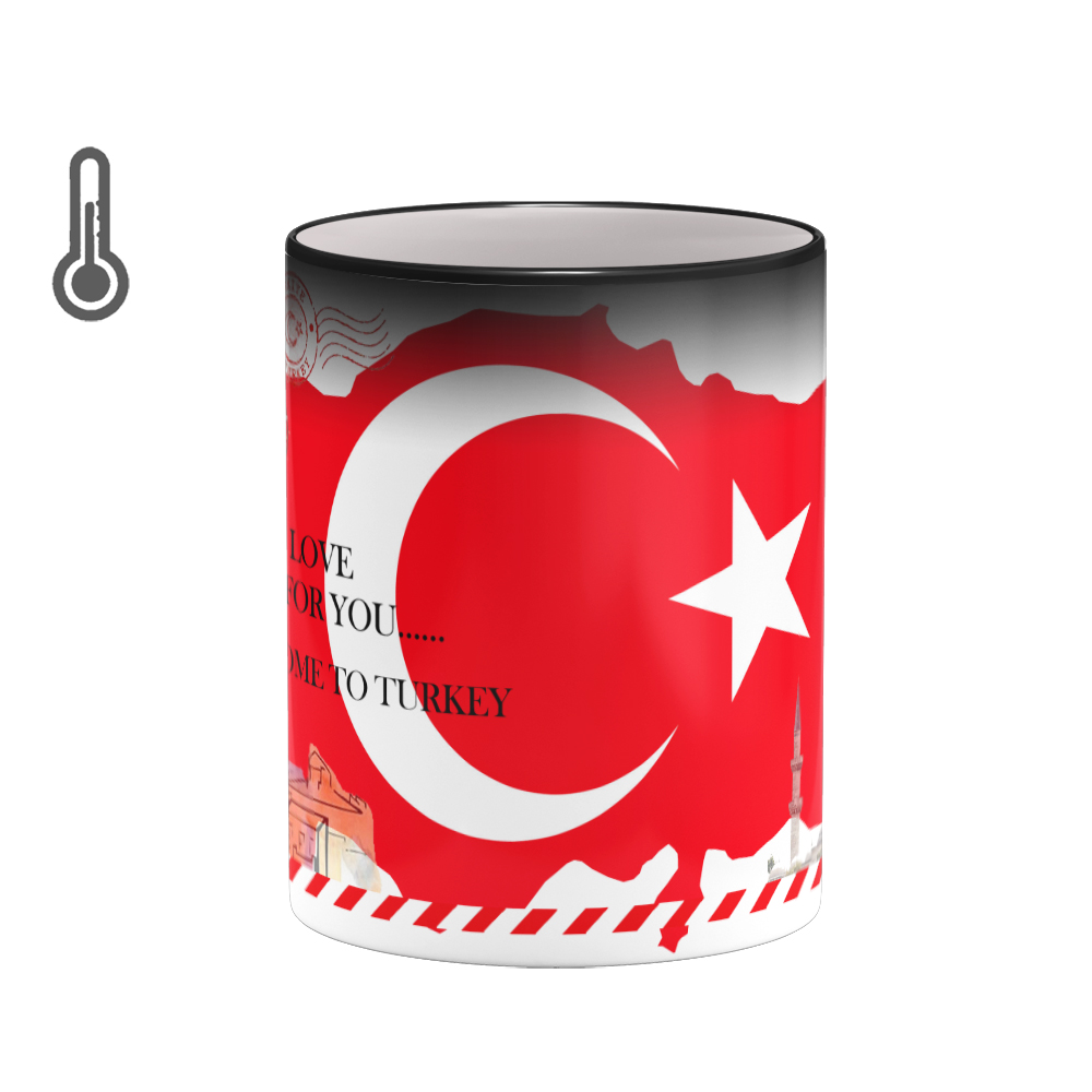 ماگ حرارتی بیگ ماگ مدل پرچم ترکیه کد 3237