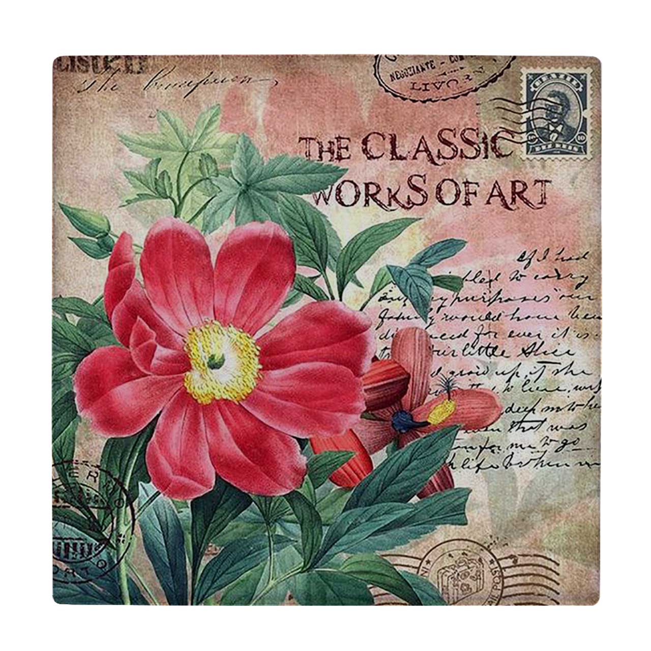 کاشی کارنیلا طرح نقاشی کلاسیک گل کد wkk2121