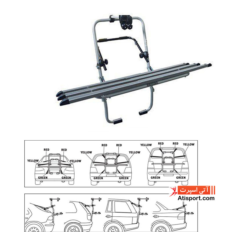 دوچرخه بند صندوقی Menabo Steel bike3