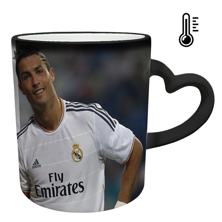 ماگ حرارتی مدل دسته قلبی طرح رونالدو کد 88