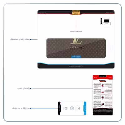 برچسب پوششی ماهوت مدل LOUIS-VUITTON-Logo مناسب برای تبلت هوآوی Matepad 10.4 2020 BAH3-L09