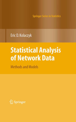 خرید و دانلود نسخه کامل کتاب Statistical Analysis of Network Data: Methods and Models