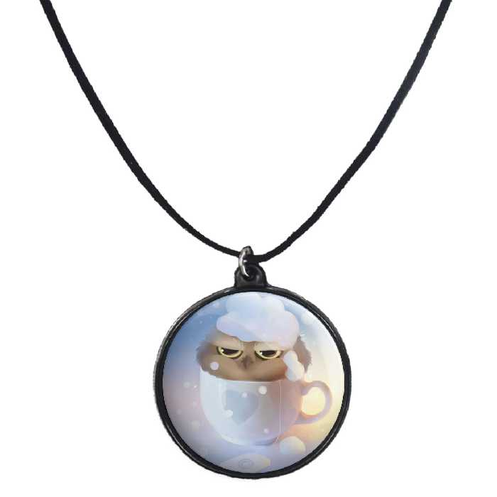 گردنبند پرمانه طرح حیوانات کیوت کد pmb.21454 مدل دو طرفه