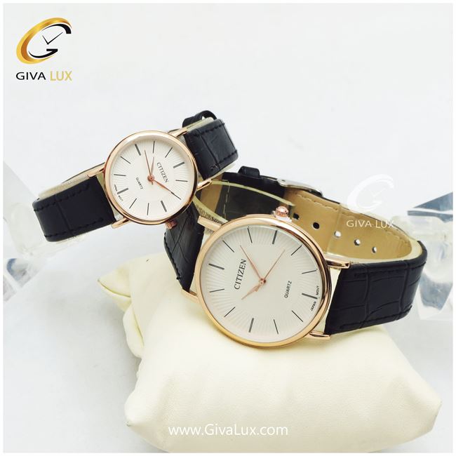 ست ساعت مچی بند چرمی سیتیزن