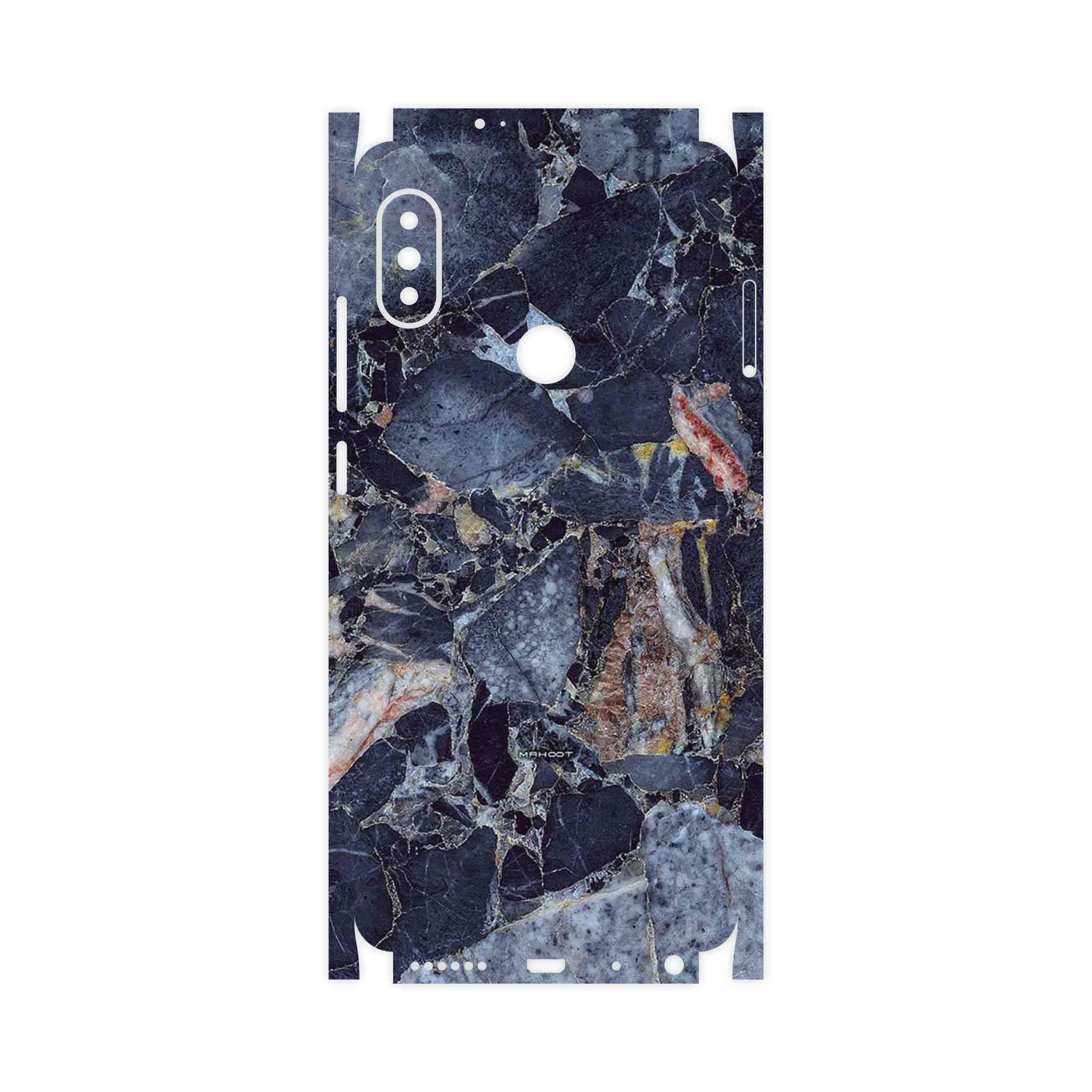 برچسب پوششی ماهوت مدل Broken black marble-FullSkin مناسب برای گوشی موبایل شیائومی Redmi Note 5 Pro