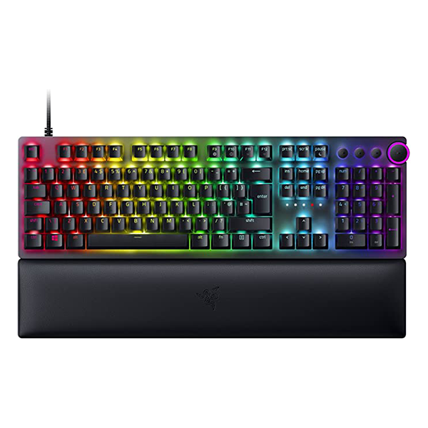 کیبورد گیمینگ ریزر مدل HUNTSMAN V2 (سوئیچ بنفش)