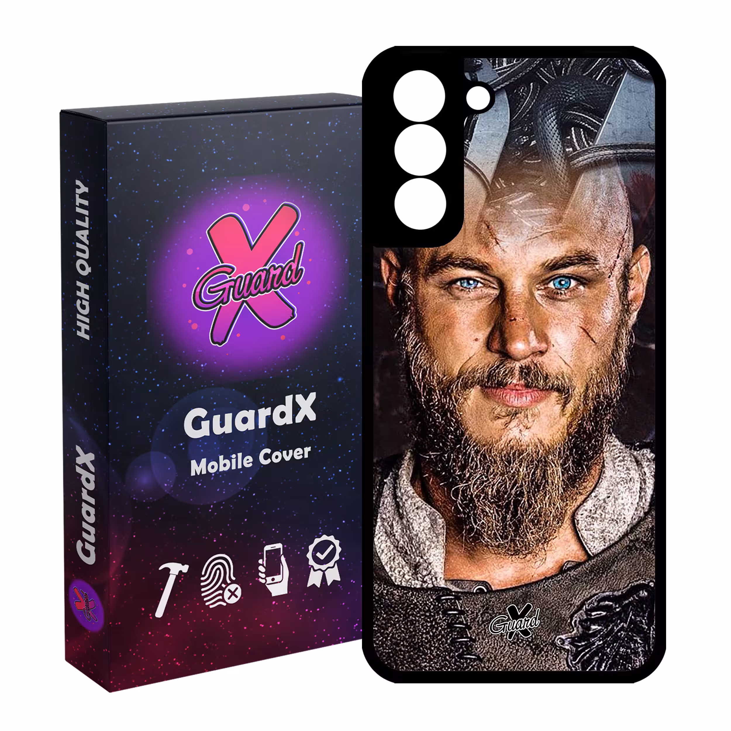 کاور گارد ایکس طرح Vikings مدل Glass10240 مناسب برای گوشی موبایل سامسونگ Galaxy S21 FE