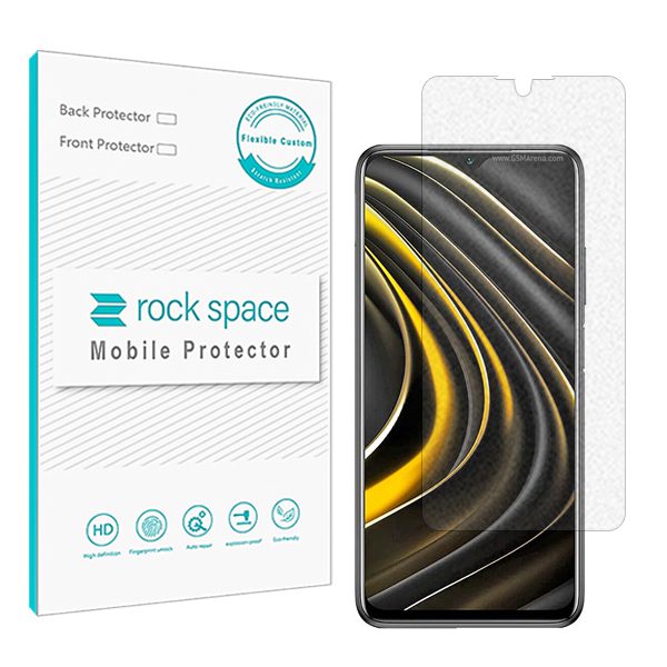گلس شیائومی Xiaomi Poco M3 مدل نانو هیدروژل مات برند راک اسپیس کد S