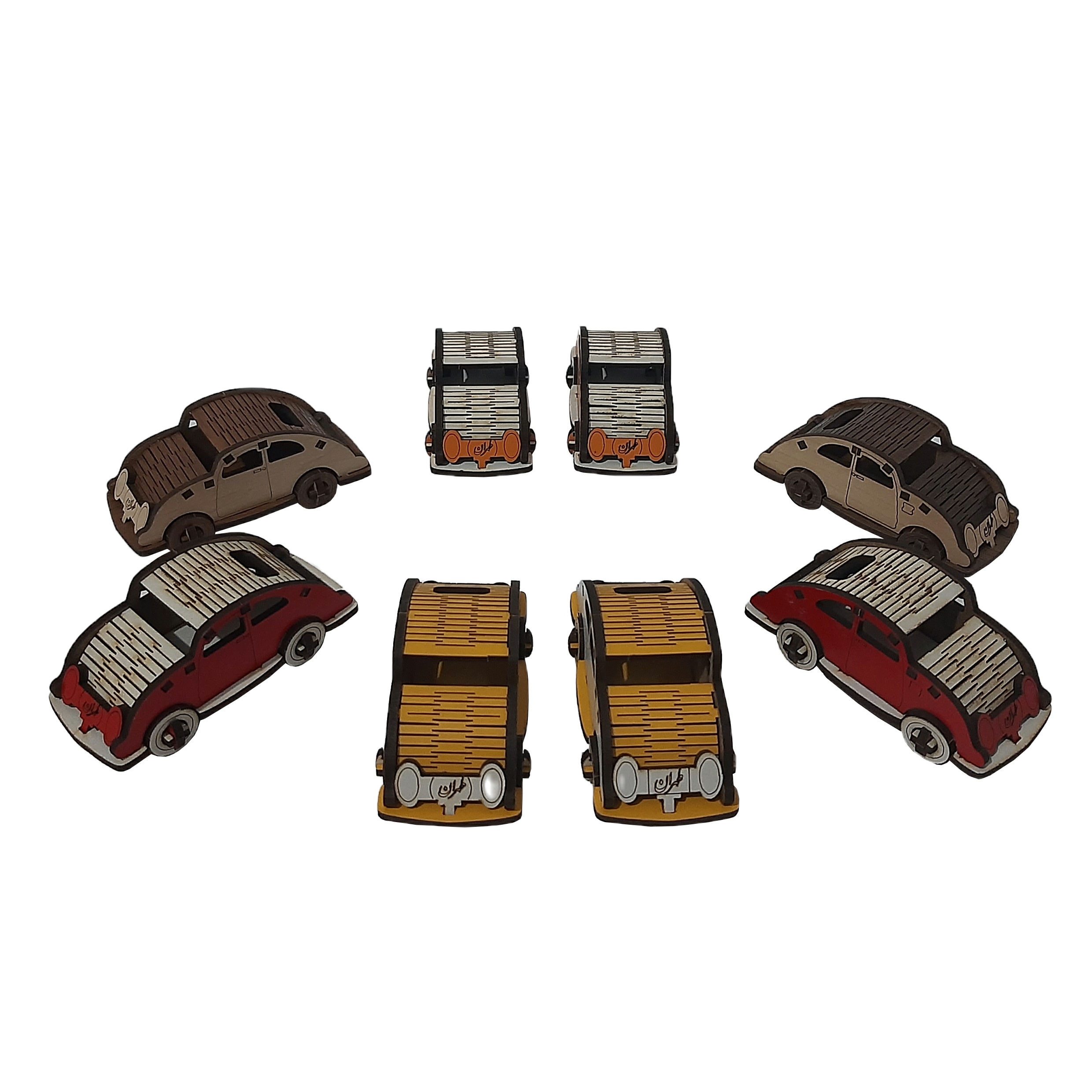 ماکت دکوری طرح ماشین کد MR-10 بسته 8 عددی