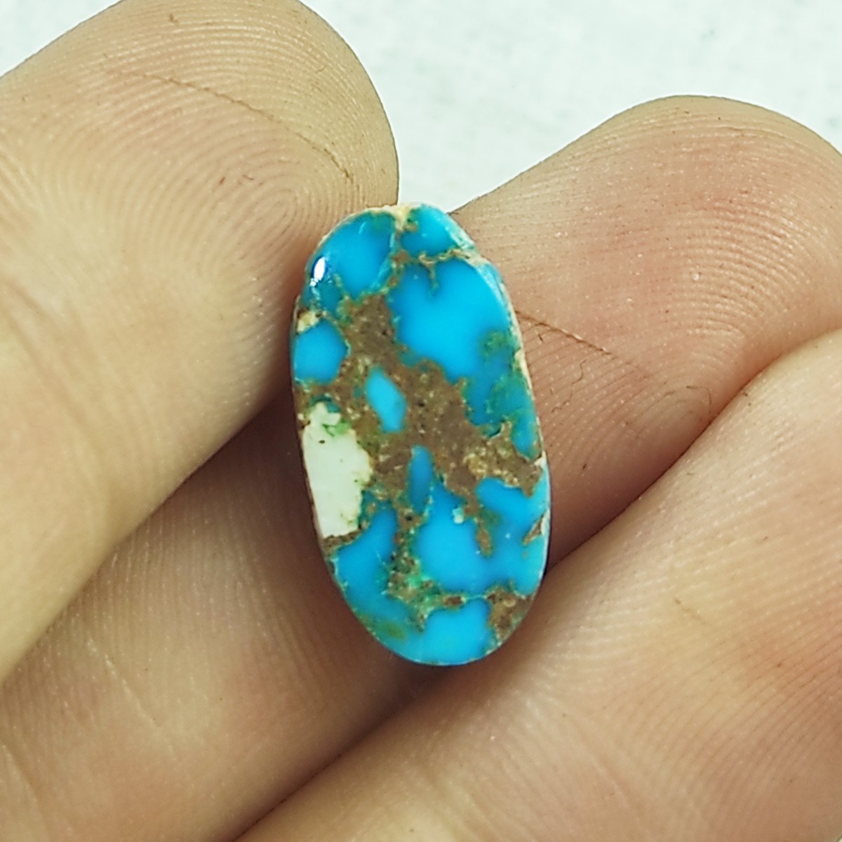 سنگ فیروزه نیشابور طبیعی مدل گرد کد 11515713