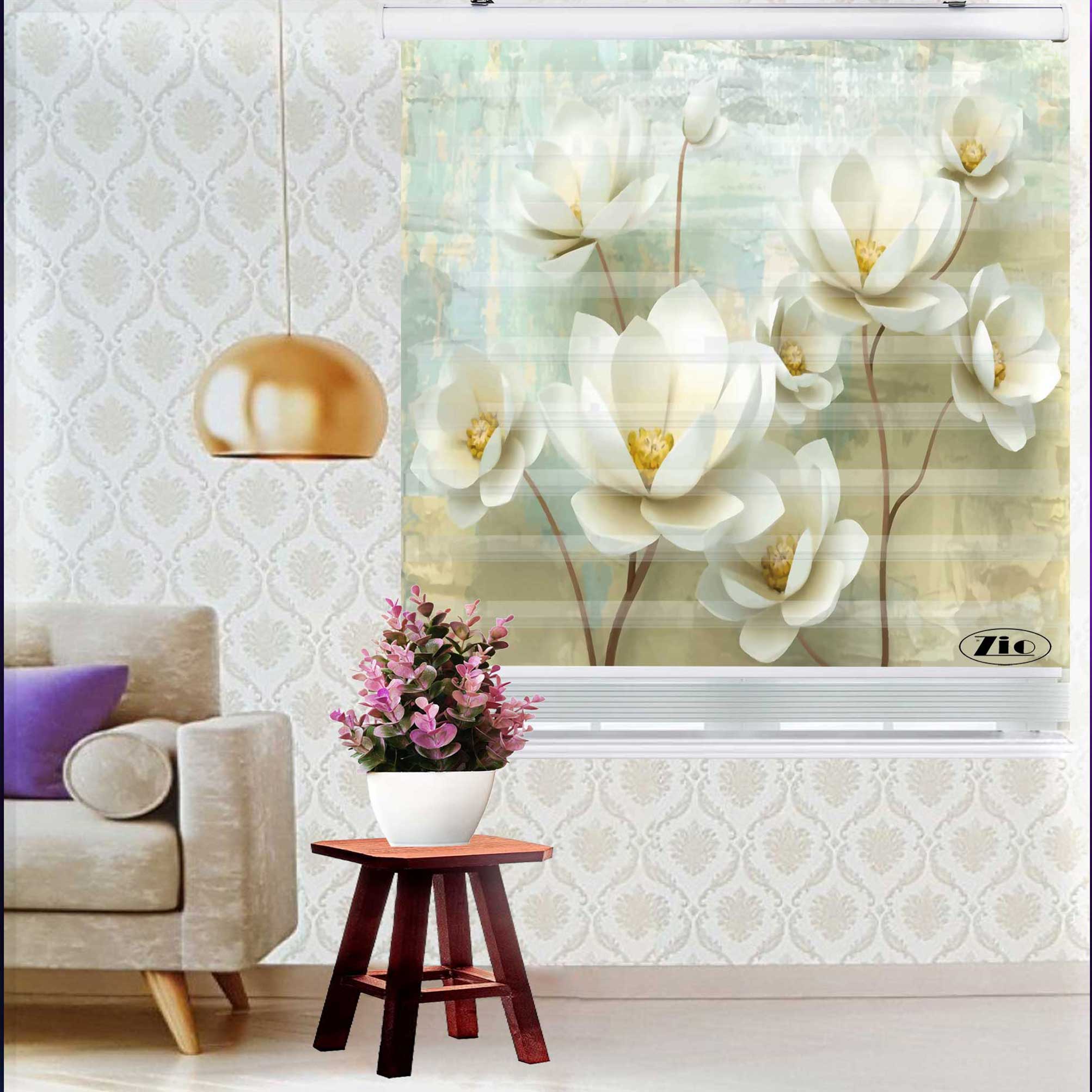 پرده زبرا زیو کد 3D1063 سایز 150x150 سانتی متر