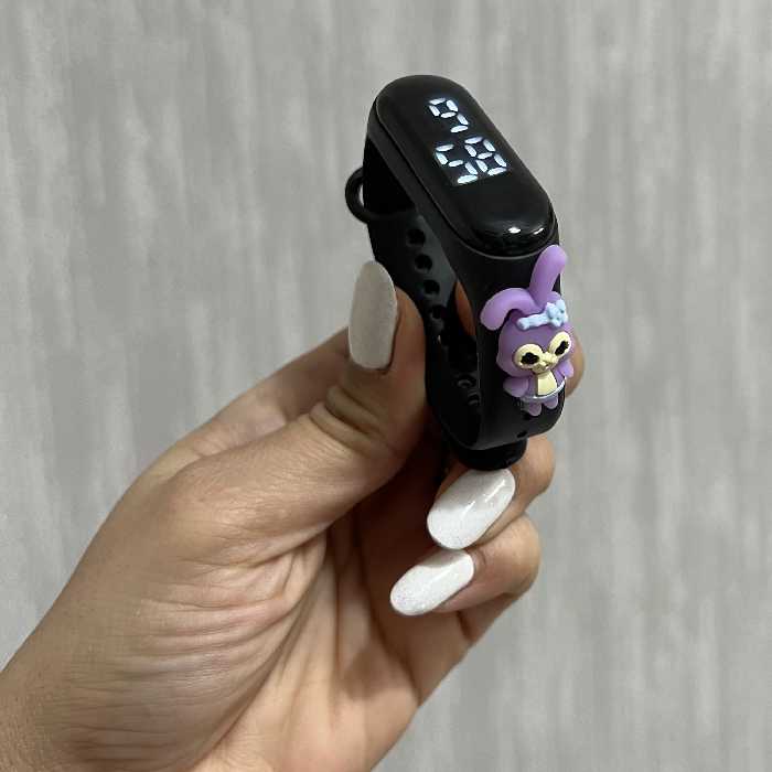 ساعت مچی دیجیتال بچگانه مدل ضد آب سیلیکونی طرح خرگوش کد B BL-K