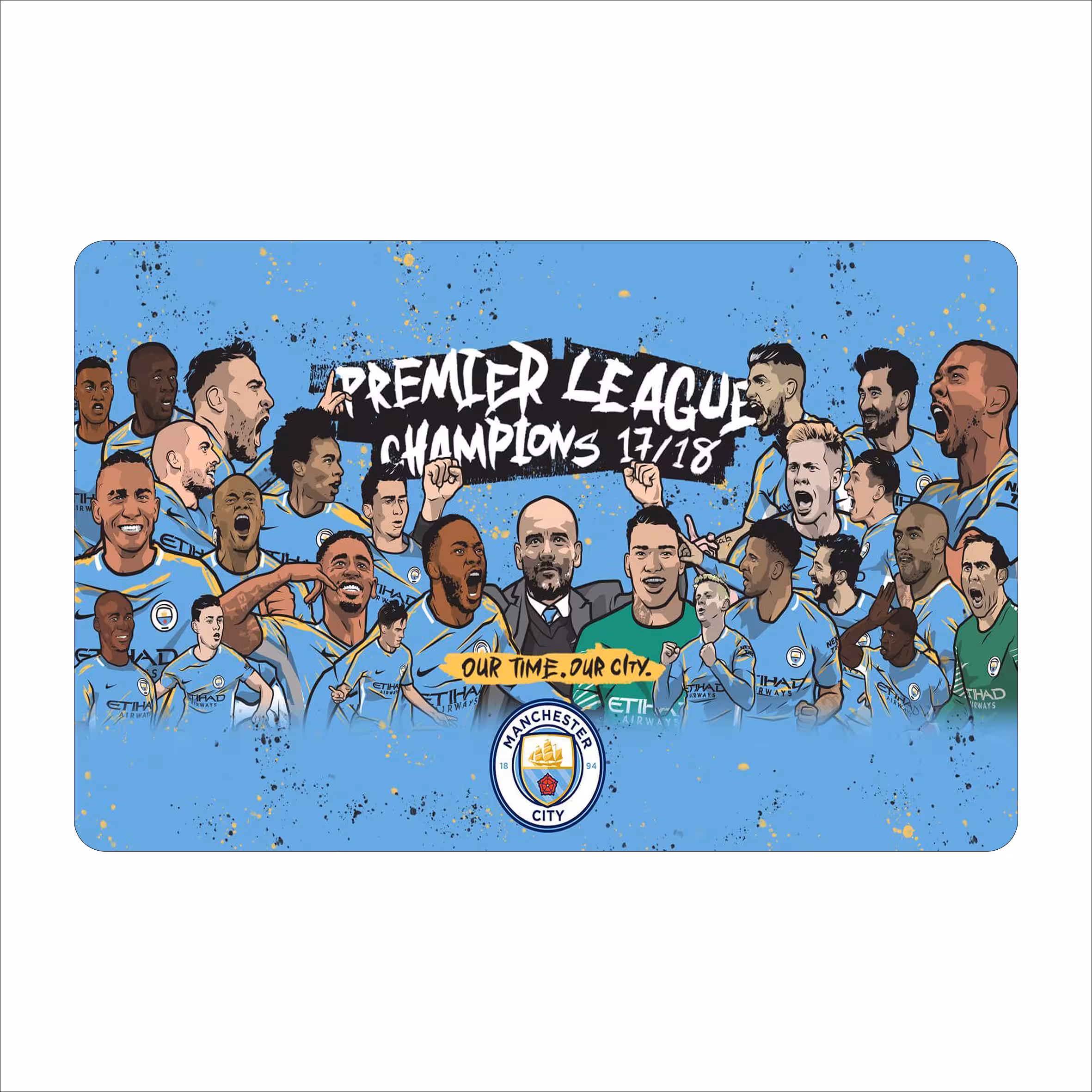 ماوس پد طرح منچستر سیتی -manchester city مدل mpb309