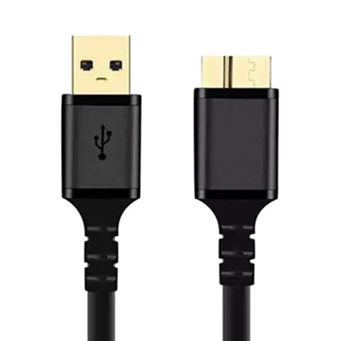 کابل هارد اکسترنال 0.6 متری USB 3.0 AM به Micro-B کی نت پلاس مدل KP-CUAMHDD06