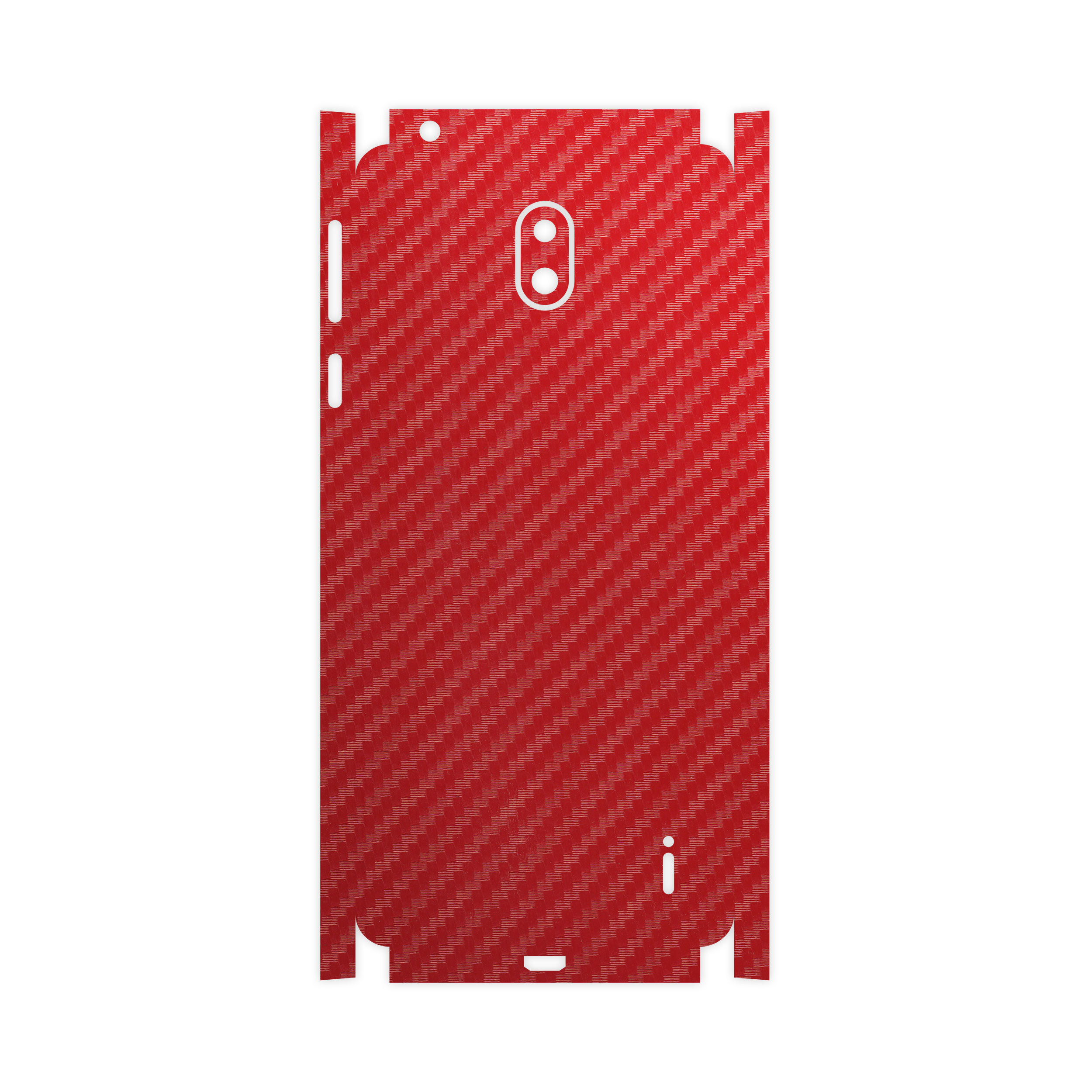 برچسب پوششی ماهوت مدل Red-Fiber-FullSkin مناسب برای گوشی موبایل نوکیا 2.2