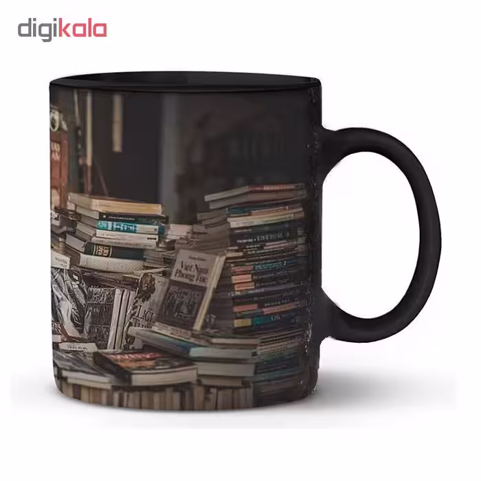 ماگ حرارتی طرح کتابخانه 
