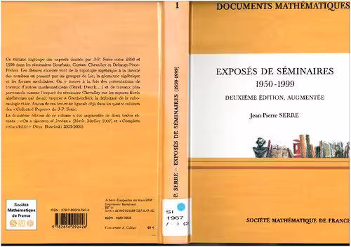 خرید و دانلود نسخه کامل کتاب Exposés de séminaires