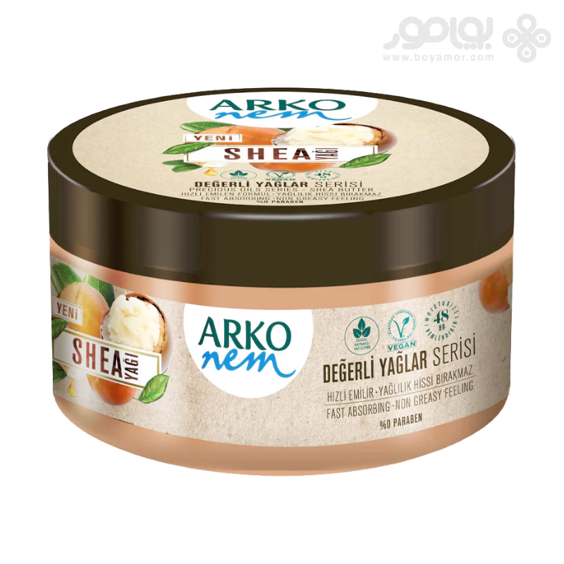 کرم مرطوب کننده دست و بدن آرکو نم حاوی شی باتر حجم 250 میل