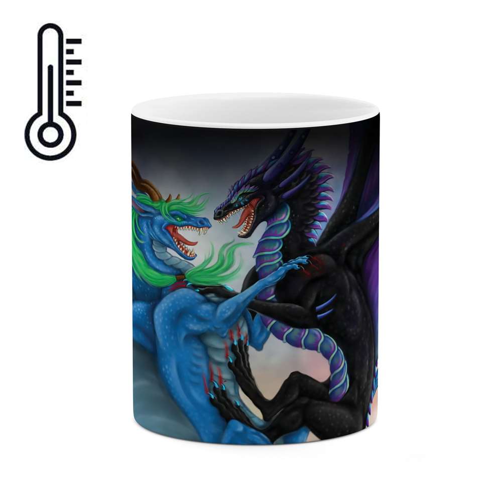 ماگ حرارتی طرح دایناسور فانتزی مدل mgh00759