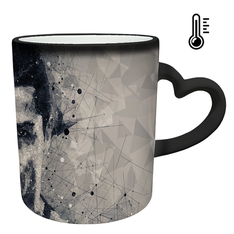 ماگ حرارتی مدل دسته قلبی طرح رونالدو کد 220