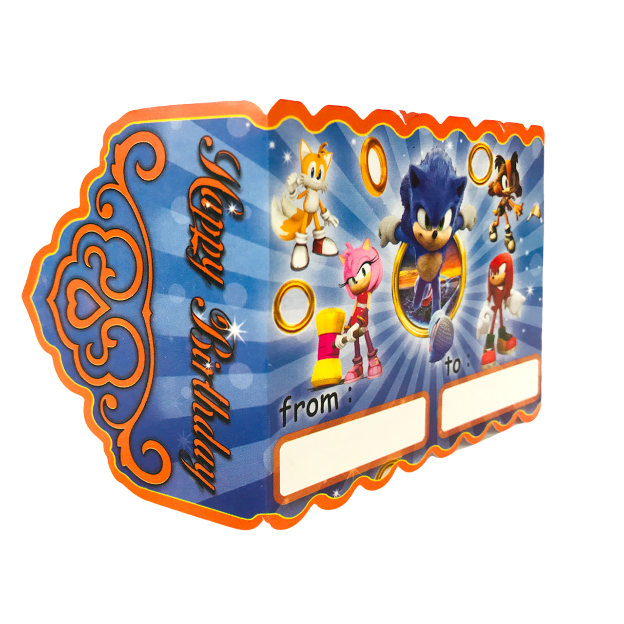 کارت دعوت مسترتم طرح سونیک پلاس بسته 10 عددی
