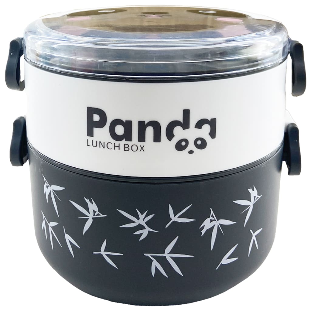 ظرف غذا (لانچ باکس) دو طبقه گرد پاندا