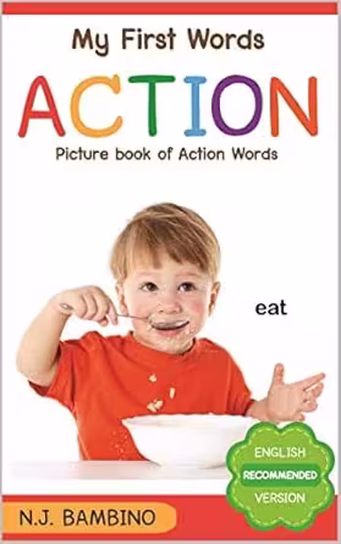 خرید و دانلود نسخه کامل کتاب Action Words Flashcards_ Beautiful illustrated book of everyday life action verbs, labelled with words -   PDF