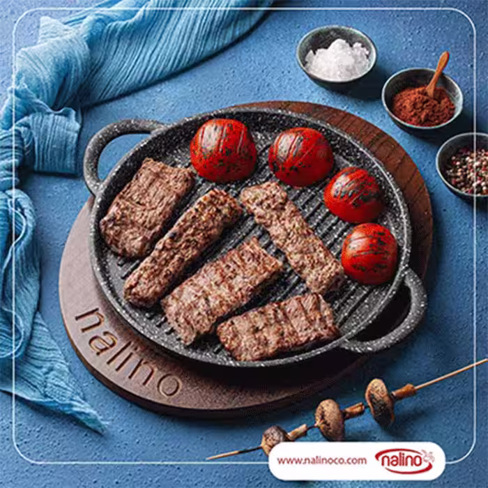 گارانتی اصلی نالینو   تابه گریل چدن نالینو مدل Padela پادلا (بدون درب)