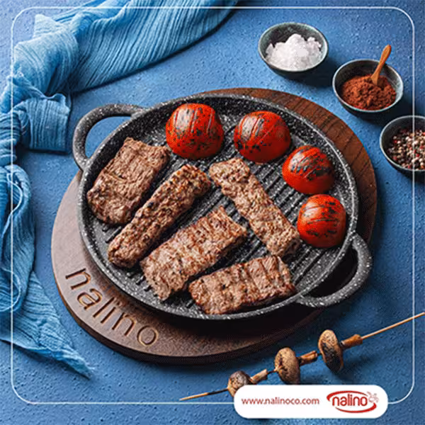 گارانتی اصلی نالینو   تابه گریل چدن نالینو مدل Padela پادلا (بدون درب)