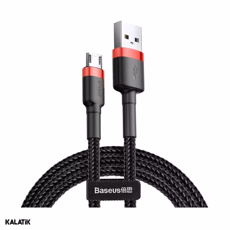 کابل تبدیل USB Type-A به Micro USB باسئوس Cafule مدل CAMKLF-B91/B09 به طول 1 متر