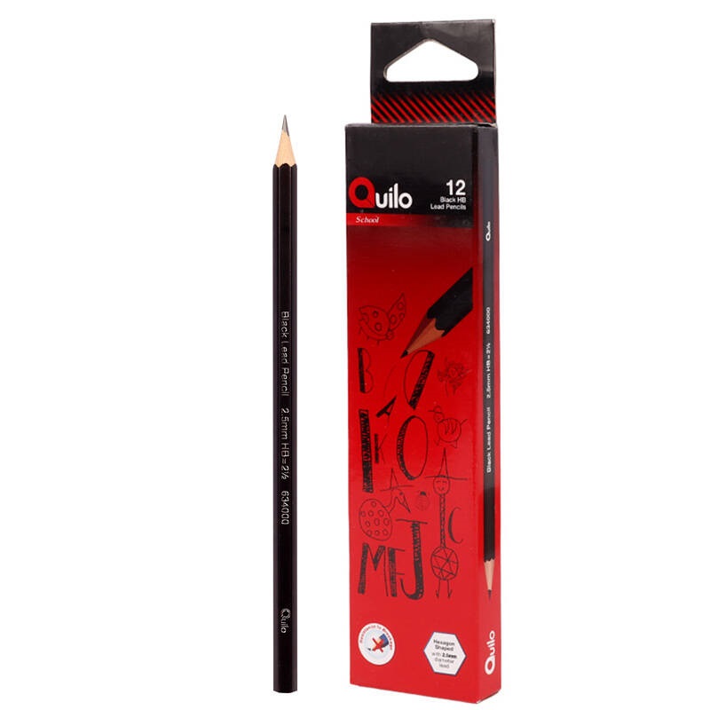 مداد مشکی کوییلو Quilo 634000 بسته 12 عددی