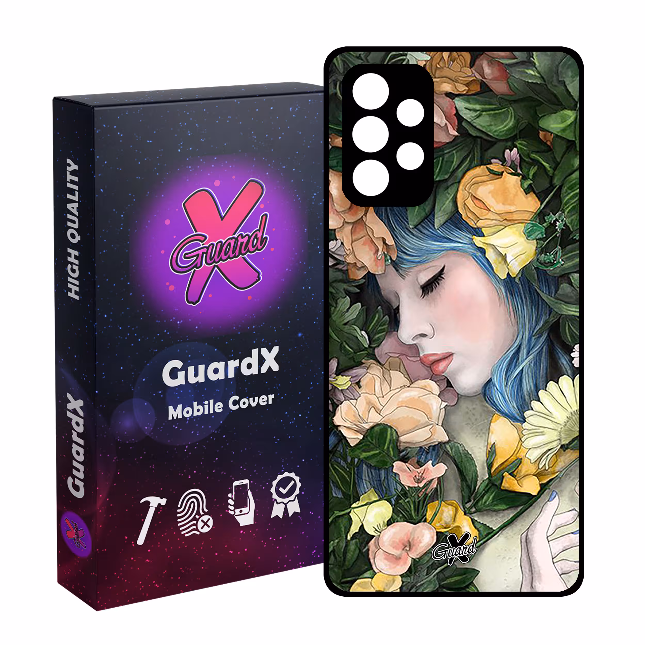 کاور گارد ایکس طرح دختر مدل Glass10304 مناسب برای گوشی موبایل سامسونگ Galaxy A53