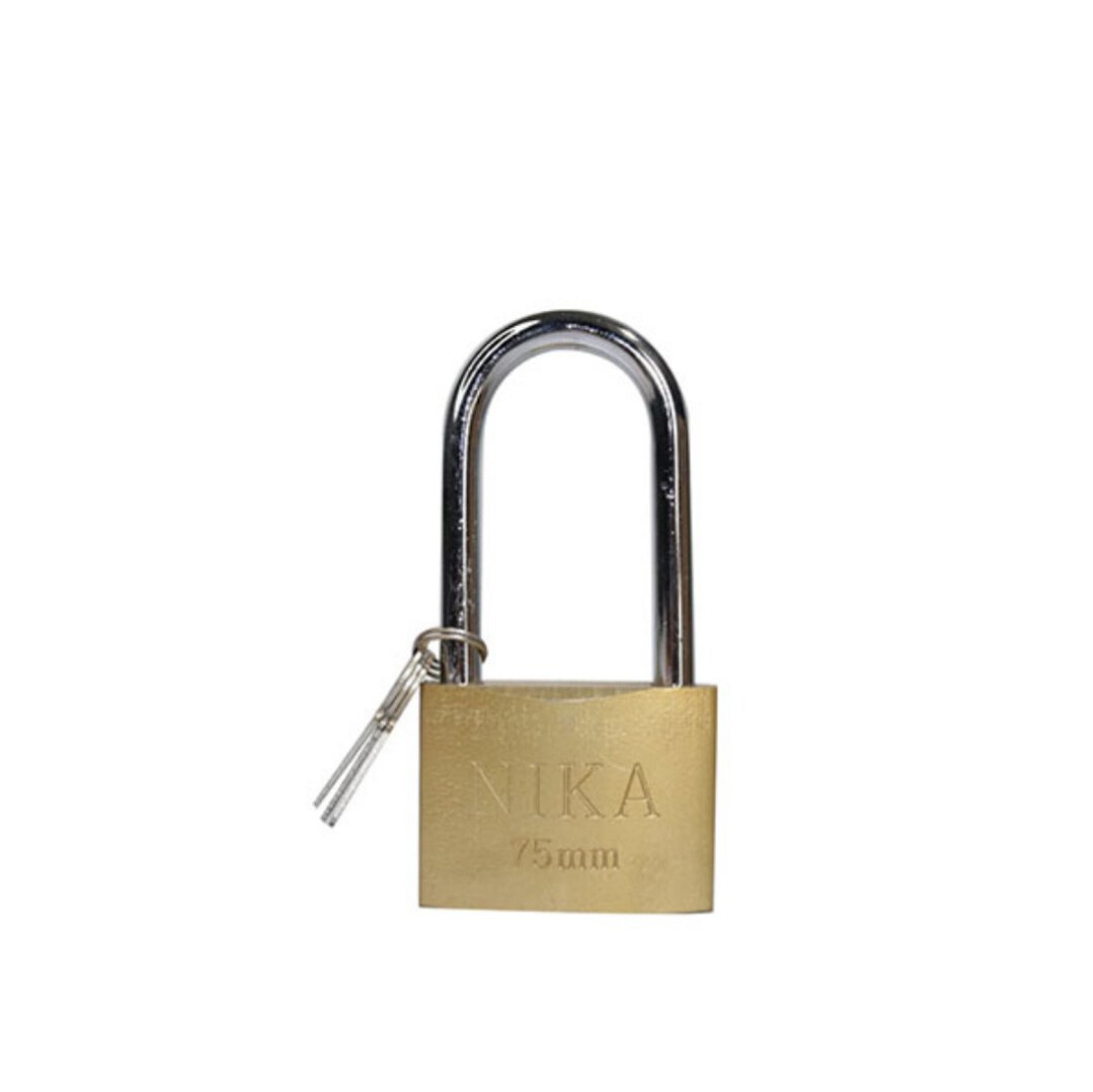 قفل آویز پایه بلند نیکا سایز 75