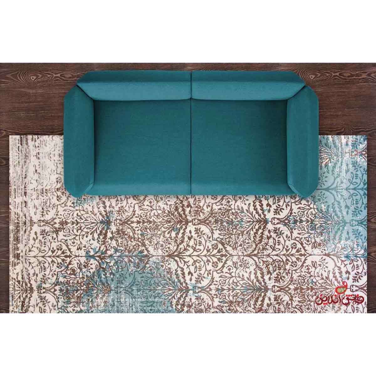 فرش ماشینی  ساوین کد 1514 آبی