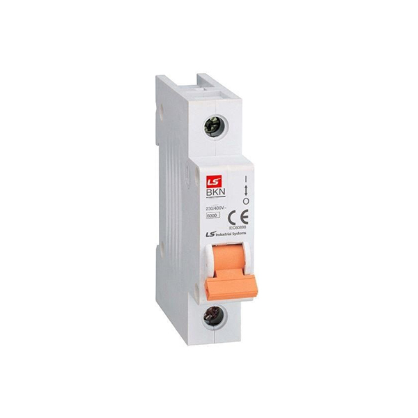 کلید مینیاتوری یک پل 63 آمپر ال اس مدل BKN-C63-6K-1P