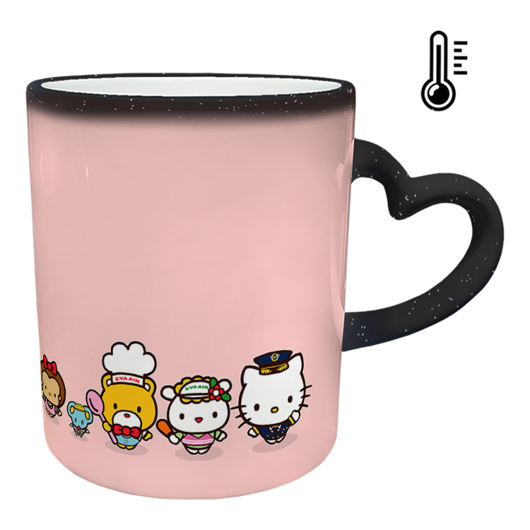 ماگ حرارتی مدل دسته قلبی اکلیلی طرح کیتی کد 34