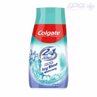 خمیر دندان و دهانشویه کلگیت 2 در 1 مدل ICY BLAST حجم 100 میل