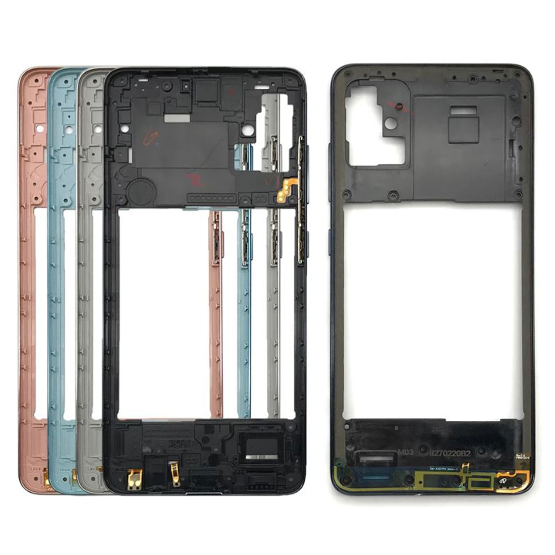 فریم میانی کفی ال سی دی سامسونگ Front Lcd Samsung A515 Galaxy A51 Black