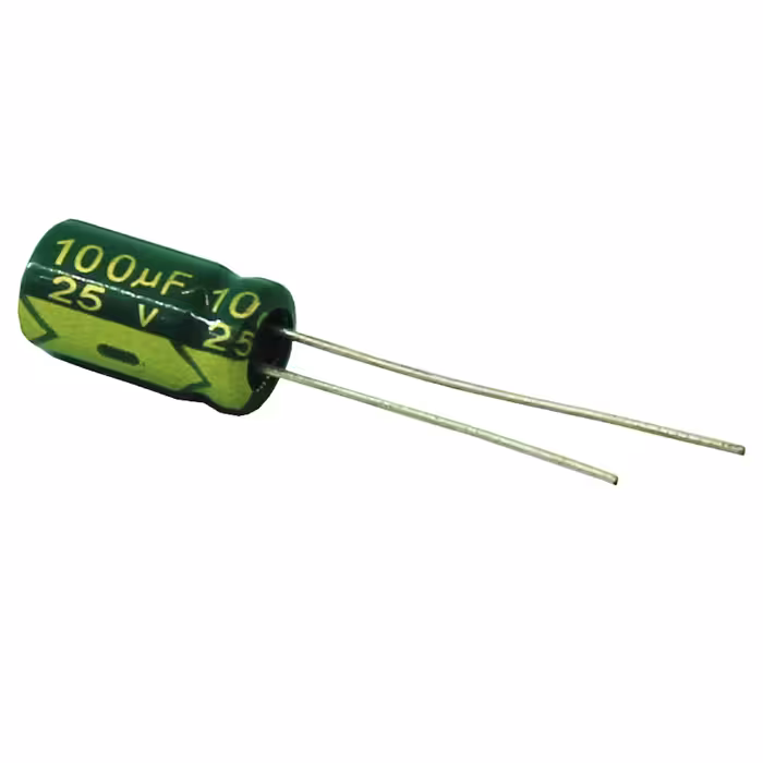 خازن الکترولیت 100 میکروفاراد جی دبلیو کو مدل 25 بسته 50 عددی