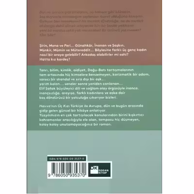 کتاب Havvanin Uc Kizi اثر Elif Safak انتشارات دوگان کیتاپ