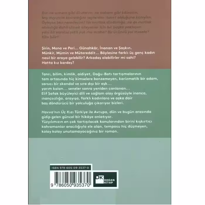 کتاب Havvanin Uc Kizi اثر Elif Safak انتشارات دوگان کیتاپ