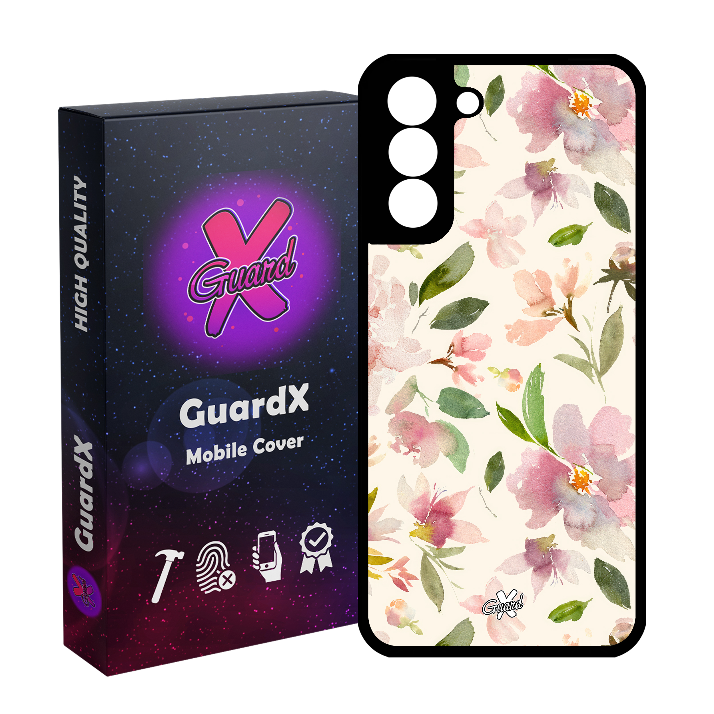 کاور گارد ایکس طرح گل مدل Glass10579 مناسب برای گوشی موبایل سامسونگ Galaxy S21