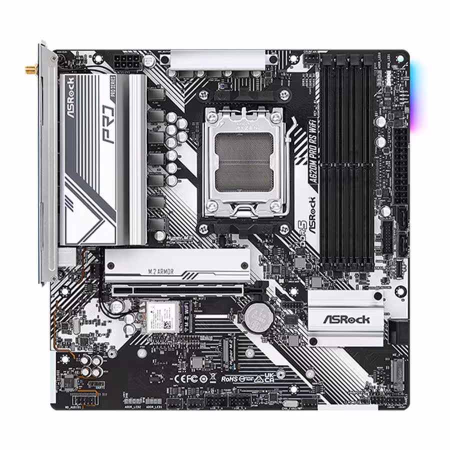 قیمت و خرید مادربرد ازراک مدل A620M Pro RS WiFi DDR5 | یاس ارتباط