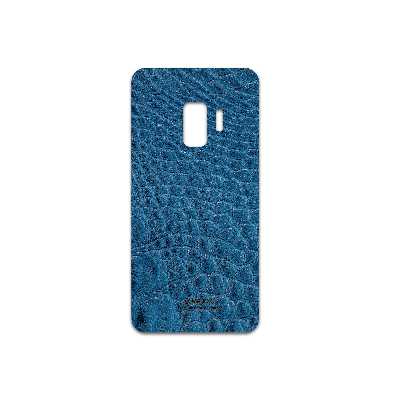 برچسب پوششی ماهوت مدل Blue-Crocodile-Leather مناسب برای گوشی موبایل سامسونگ Galaxy S9