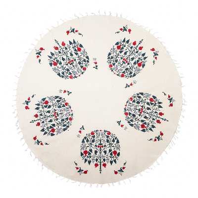 رومیزی چاپ دستی گدار مدل درخت انار