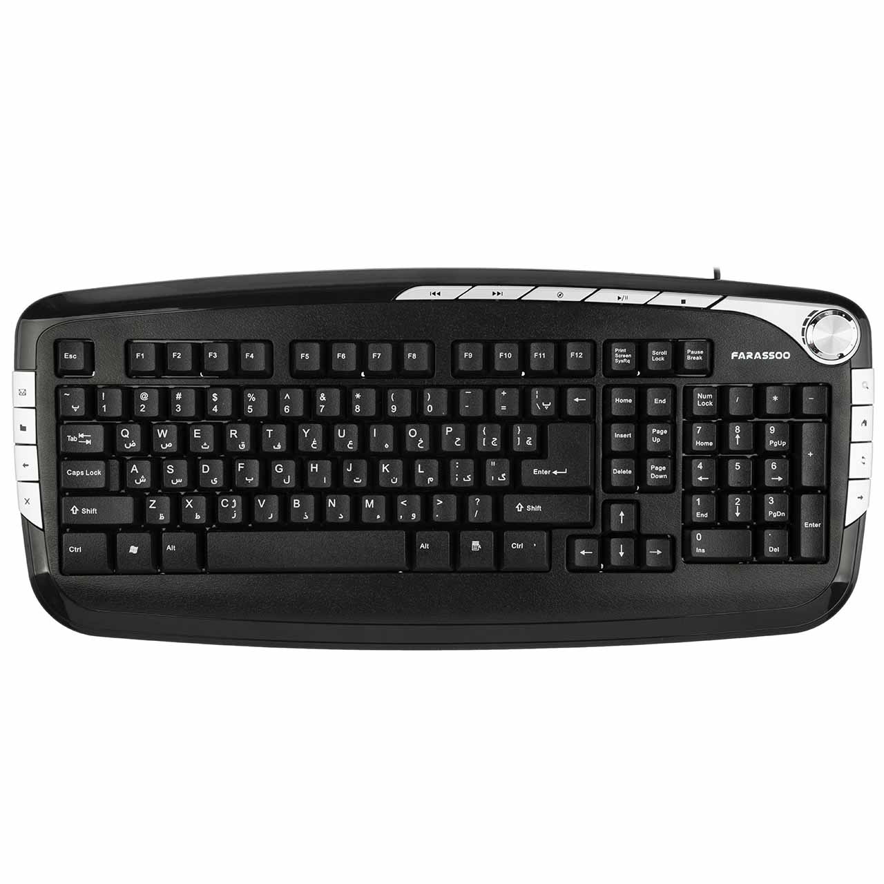 کیبورد باسیم FARASSOO مدل FCR-8585 - فروشگاه اینترنتی طیف سنتر