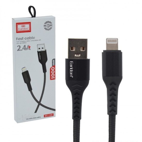 کابل آیفون (lightning) طول 1 متر ارلدام (Earldom) مدل EC-139i

