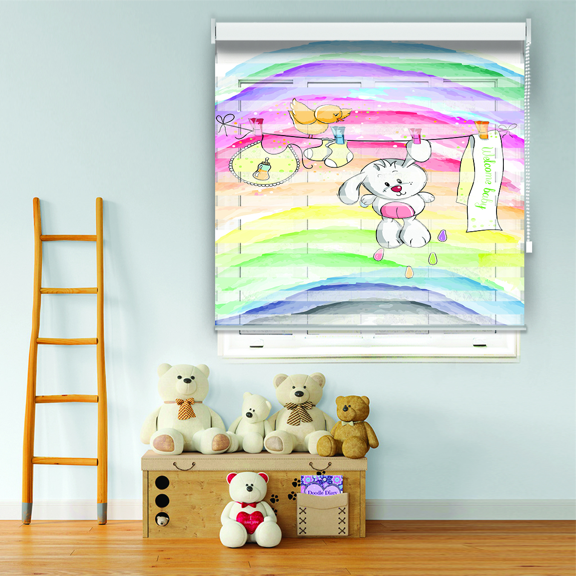      پرده زبرا مدل TD-100 سایز 110x180 سانتی متر